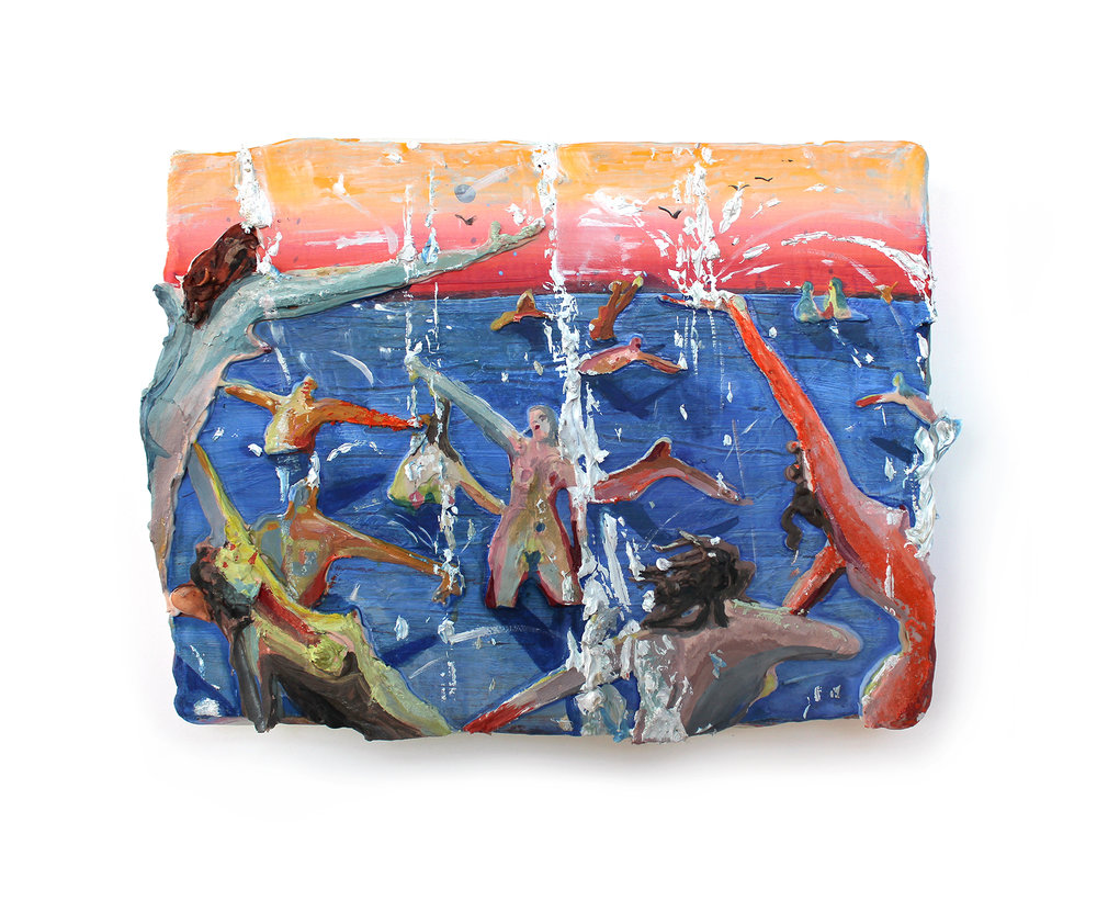 Kate Klingbeil - CleanserAcrylic, oil, plaster on linen wrapped panel6.5